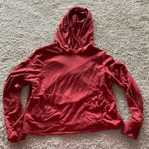 Lightweight crossover back hoodie